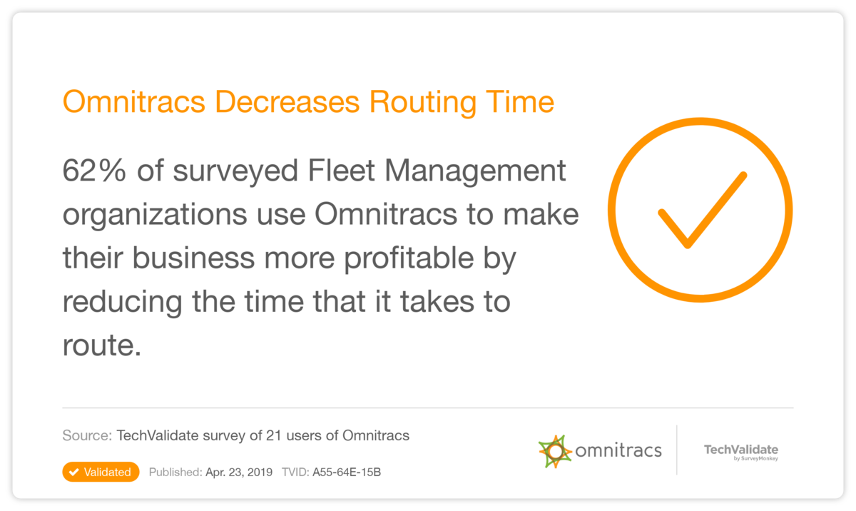 Omnitracs Decreases Routing Time