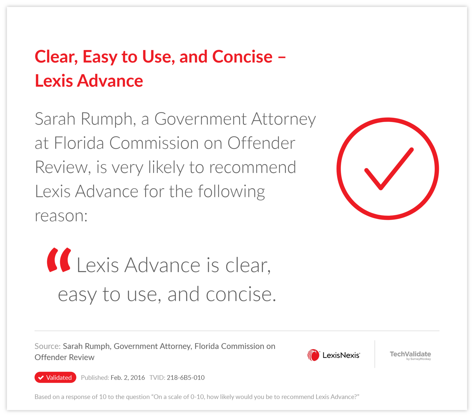 Clear, Easy to Use, and Concise-Lexis Advance