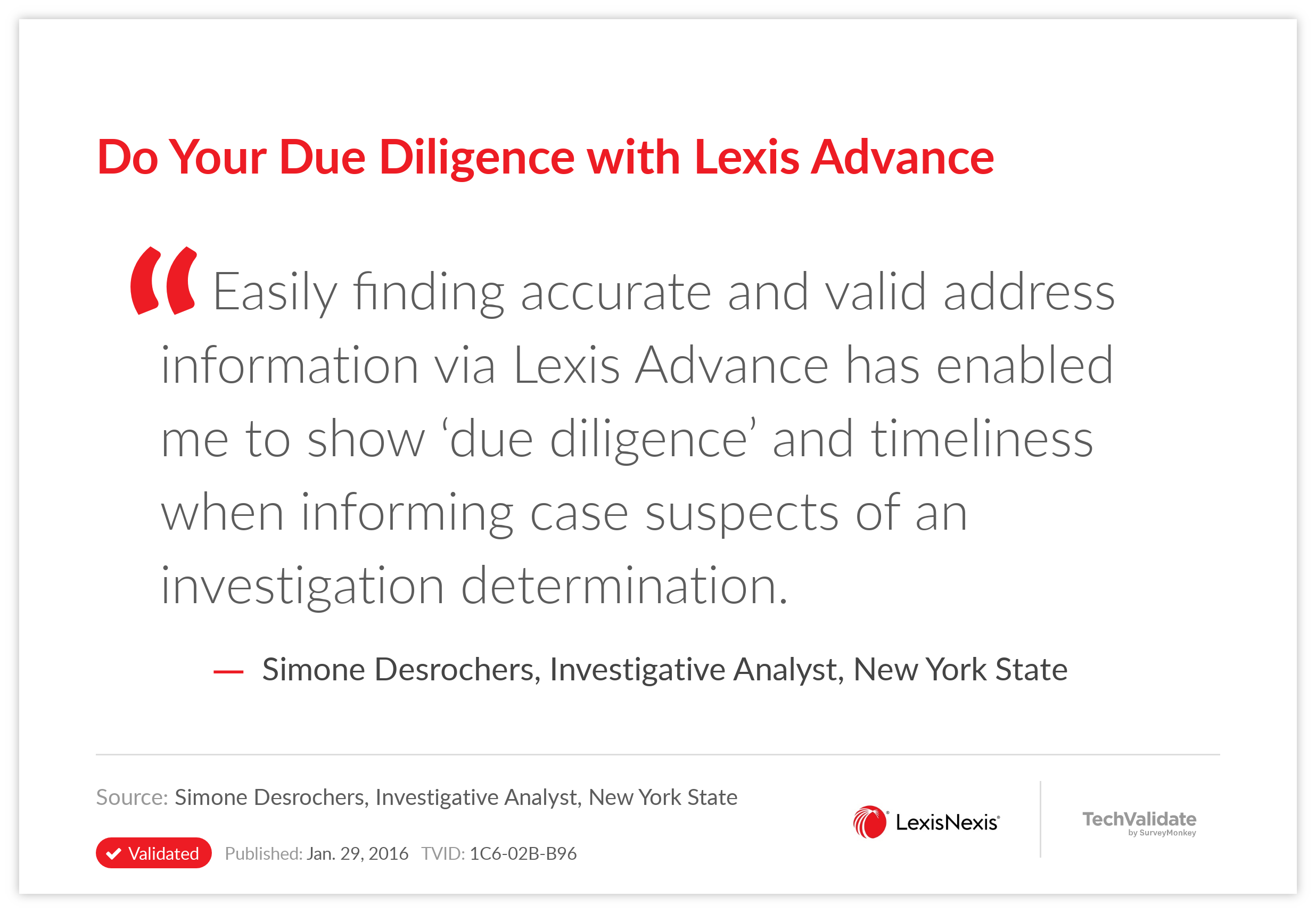 Do Your Due Diligence with Lexis Advance
