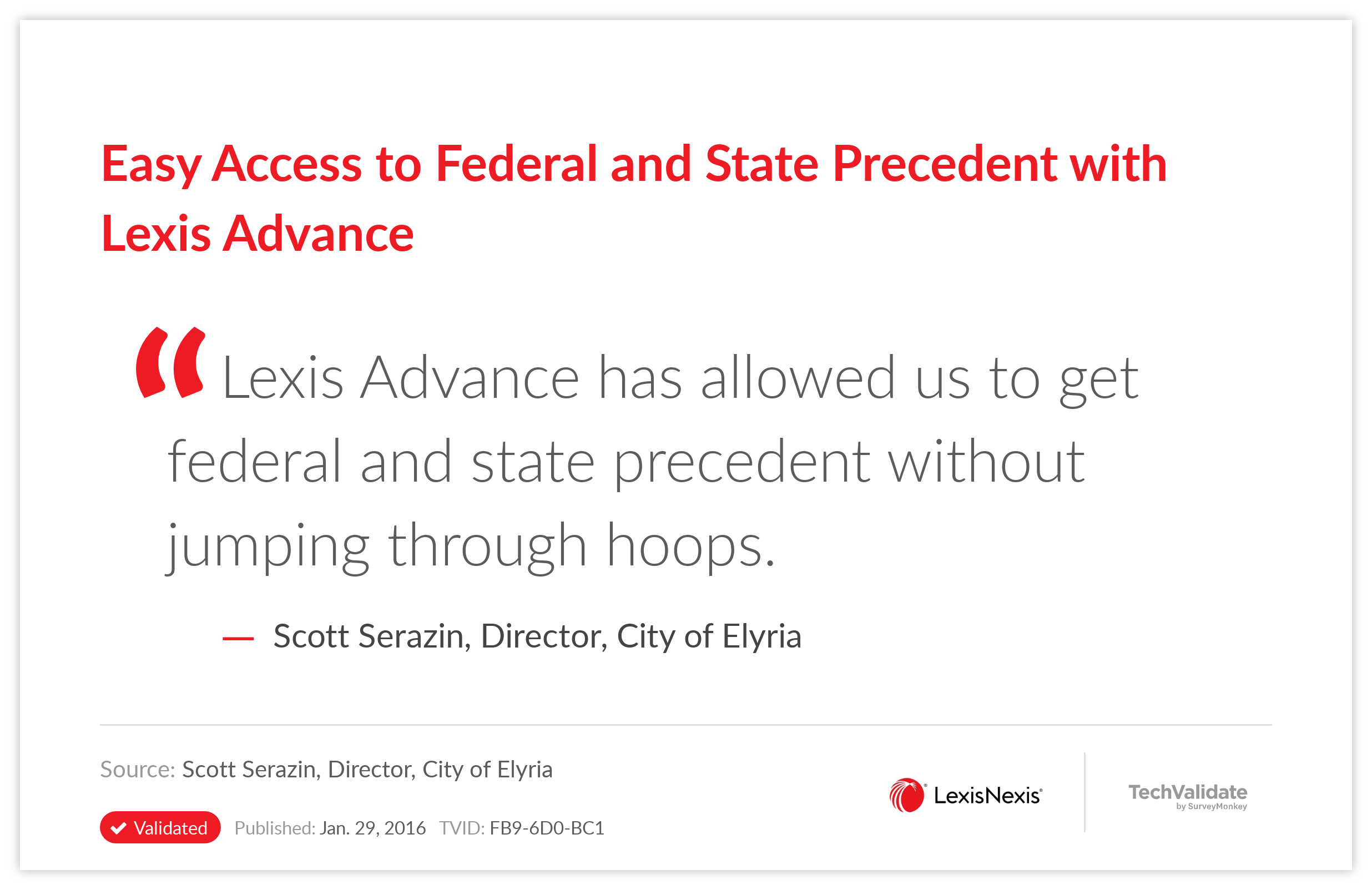 Easy Access to Federal and State Precedent with Lexis Advance