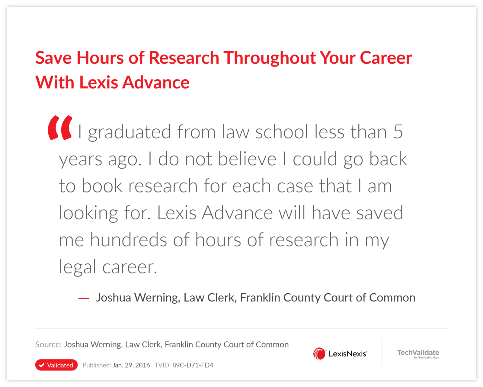 Save Hours of Research Throughout Your Career With Lexis Advance