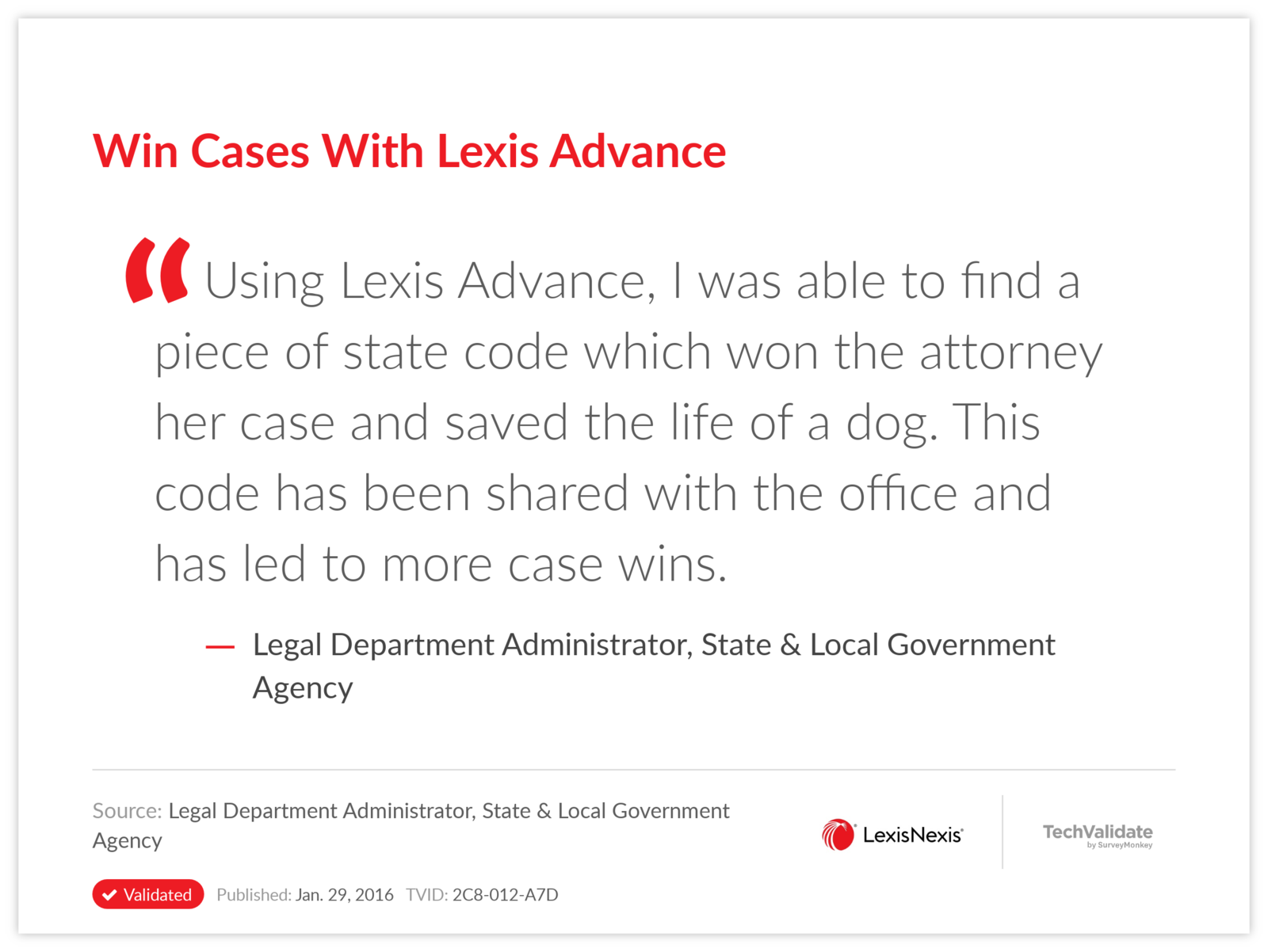 Win Cases With Lexis Advance