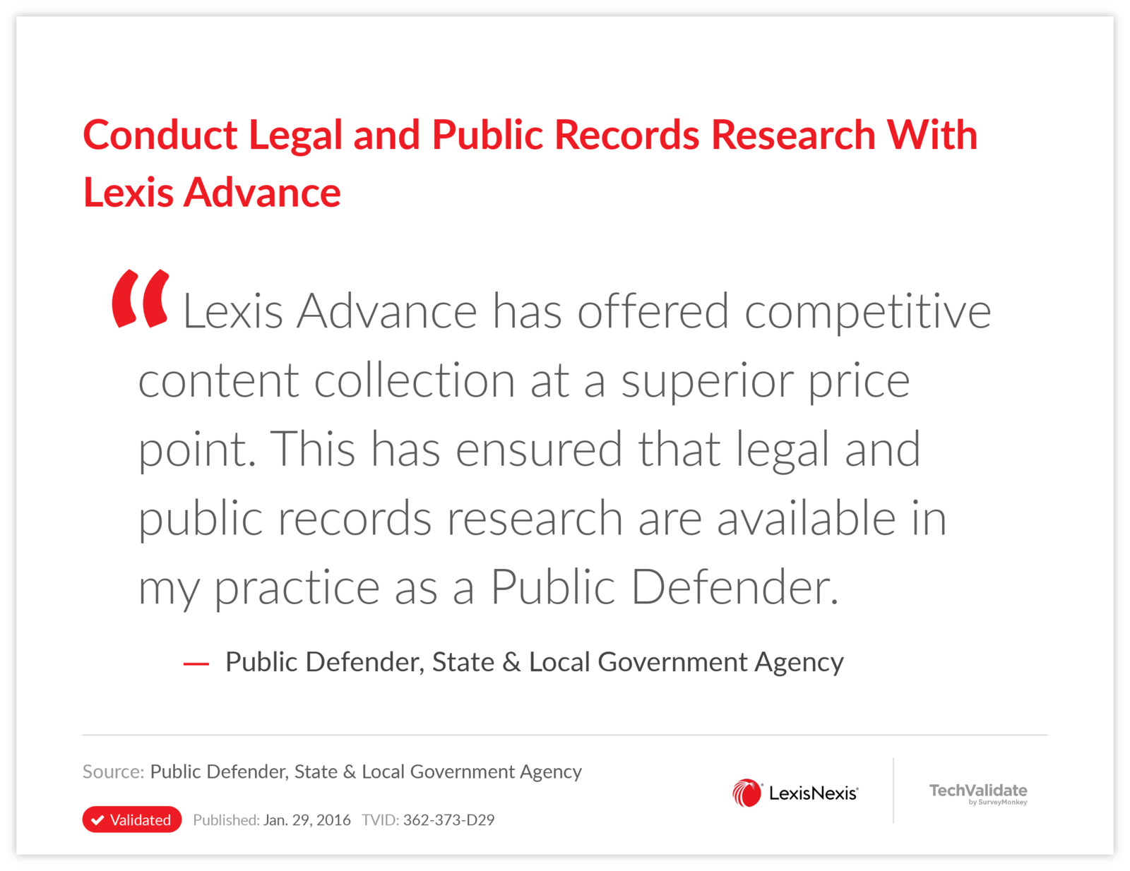 Conduct Legal and Public Records Research With Lexis Advance