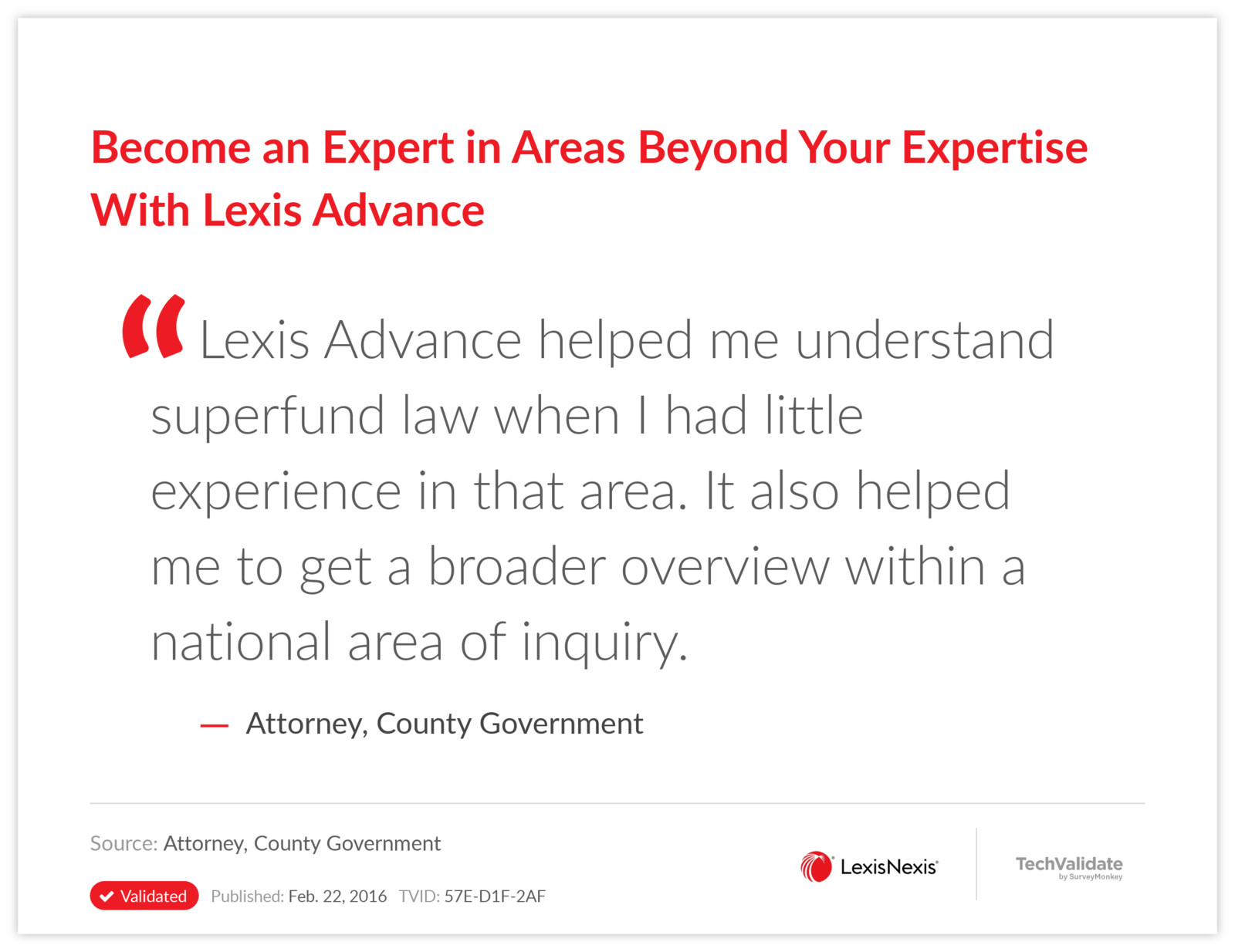 Become an Expert in Areas Beyond Your Expertise With Lexis Advance