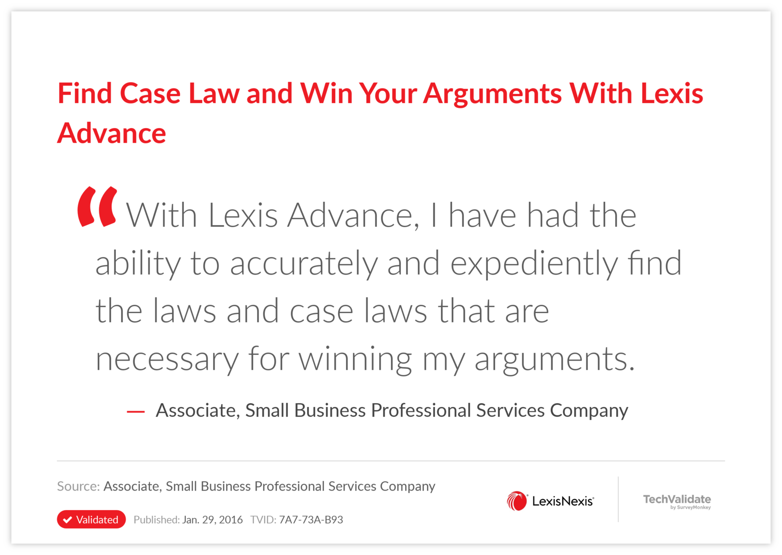 Find Case Law and Win Your Arguments With Lexis Advance