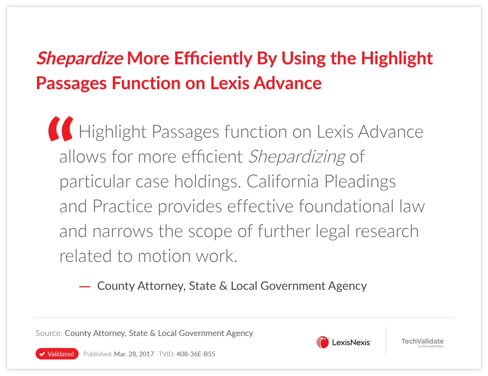 Shepardize More Efficiently By Using the Highlight Passages Function on Lexis Advance