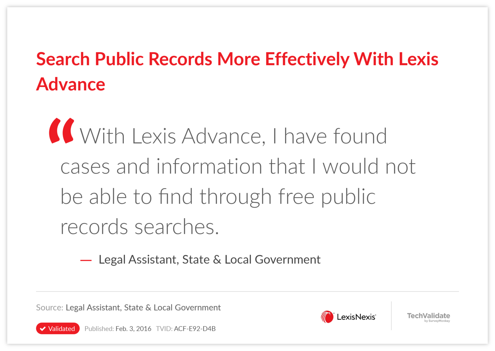 Search Public Records More Effectively With Lexis Advance