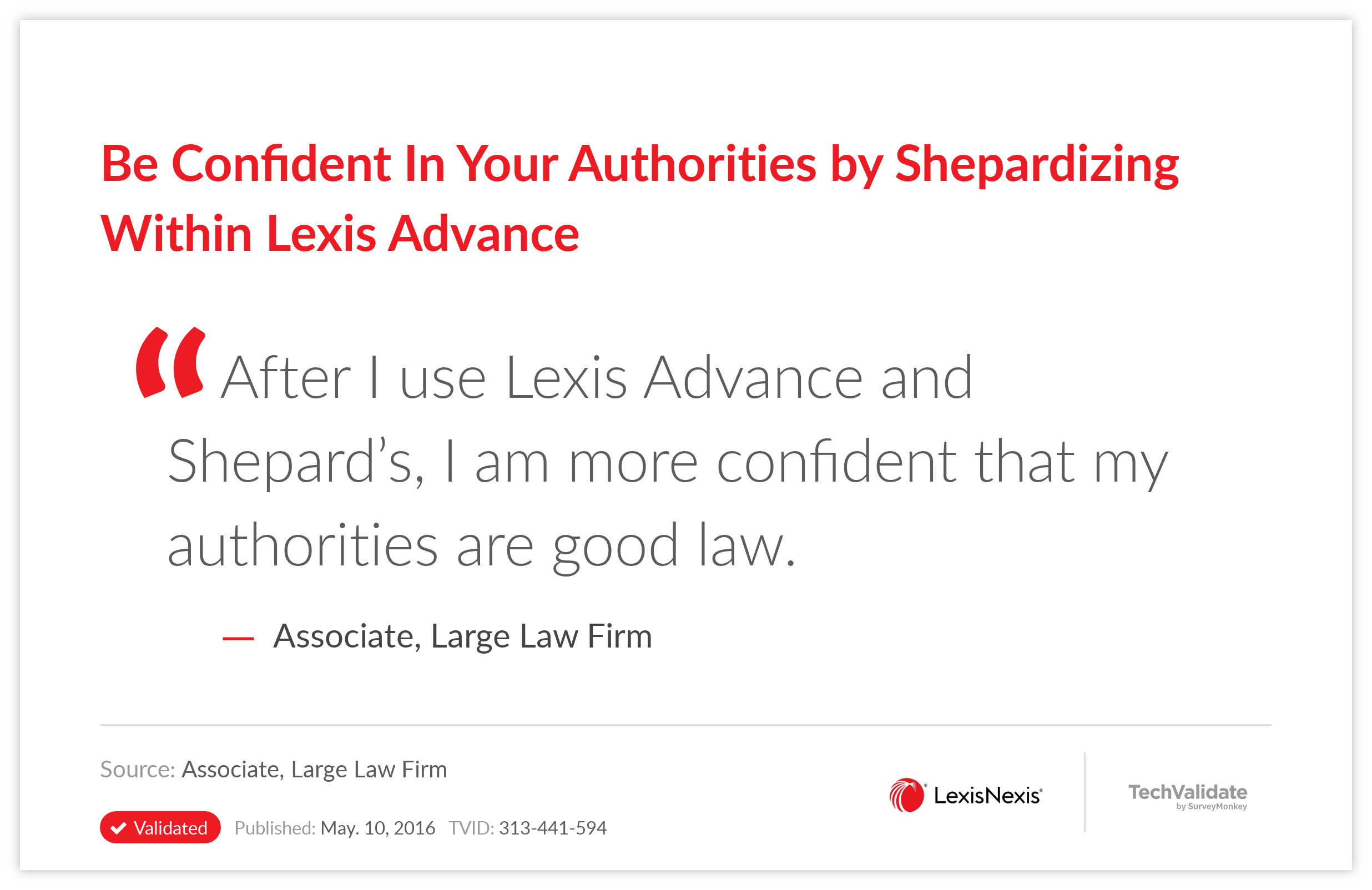 Be Confident In Your Authorities by Shepardizing Within Lexis Advance
