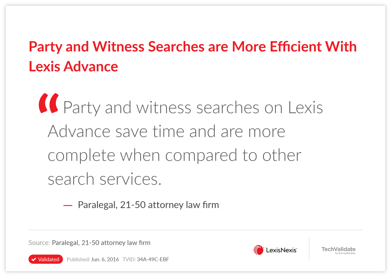 Party and Witness Searches are More Efficient With Lexis Advance