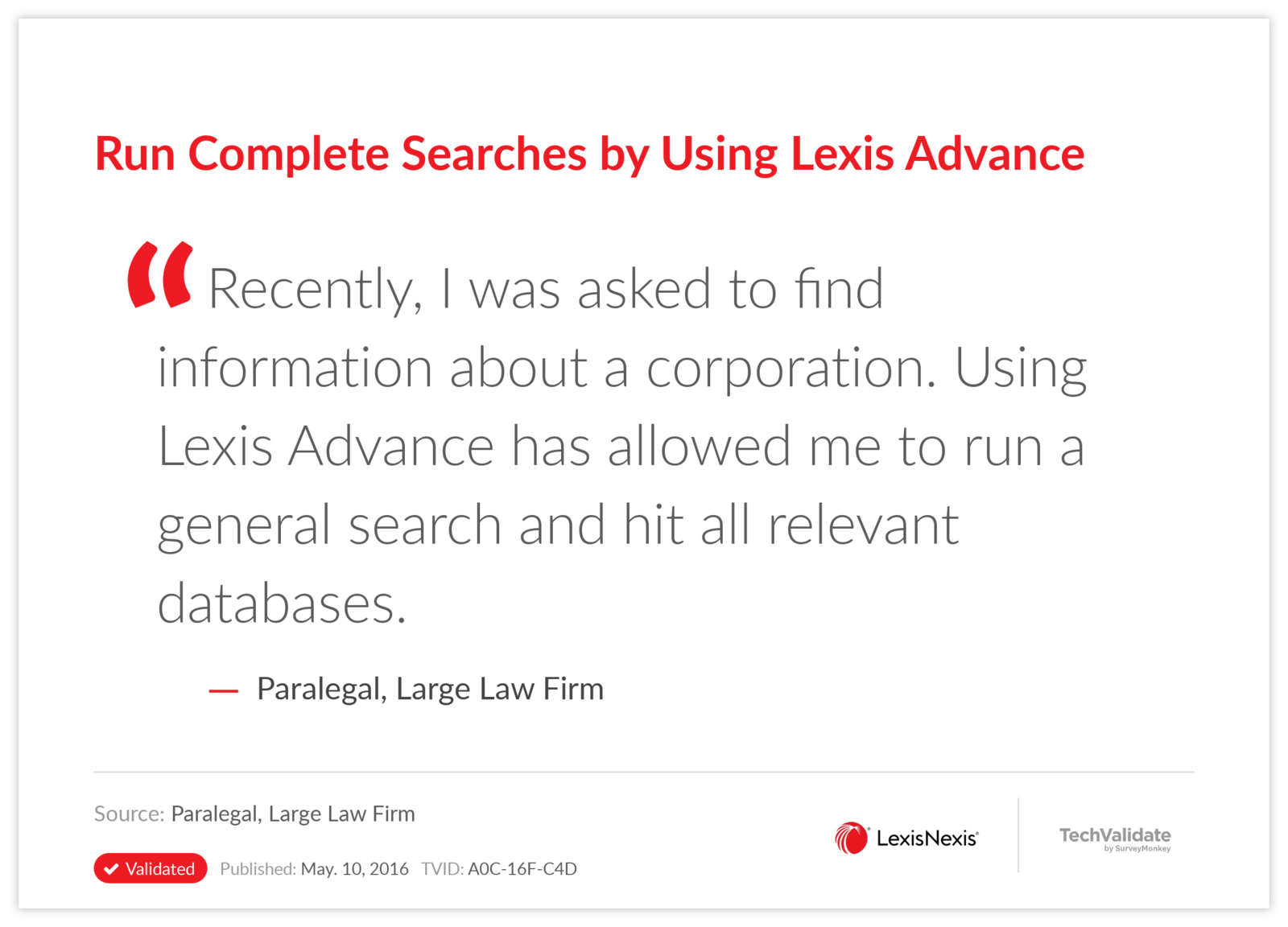 Run Complete Searches by Using Lexis Advance