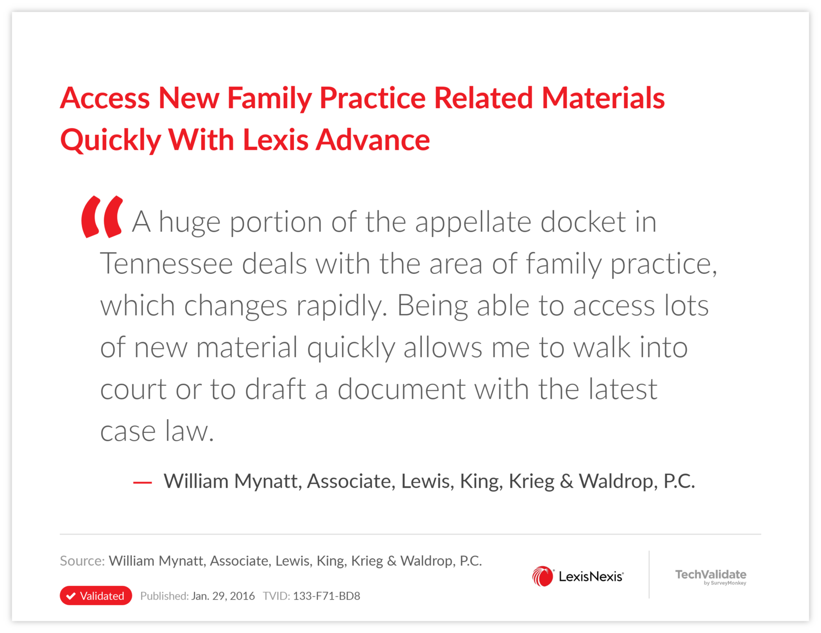 Access New Family Practice Related Materials Quickly With Lexis Advance