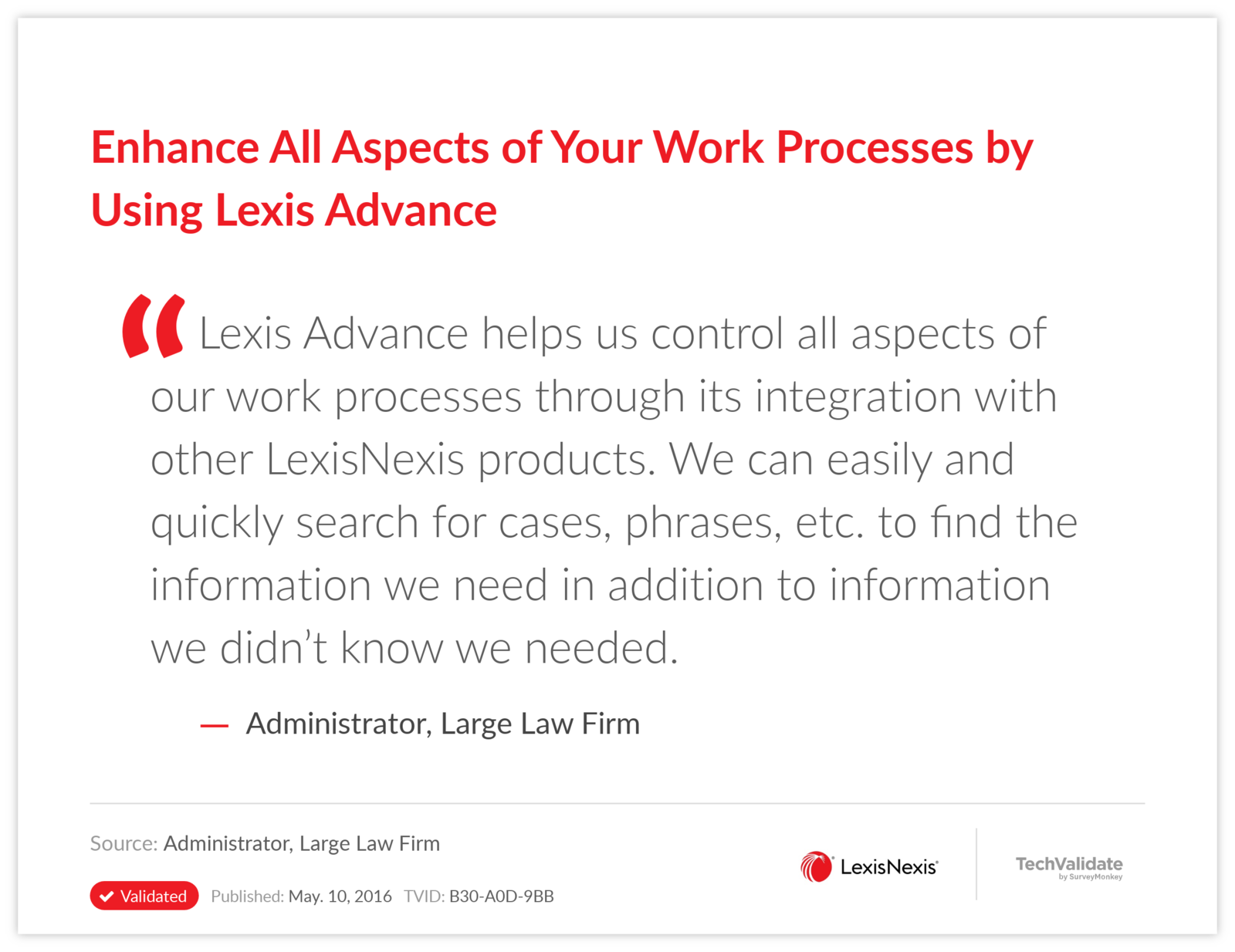 Enhance All Aspects of Your Work Processes by Using Lexis Advance