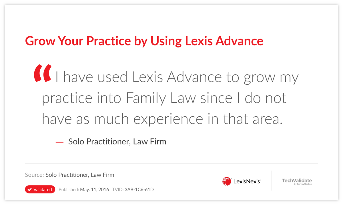 Grow Your Practice by Using Lexis Advance