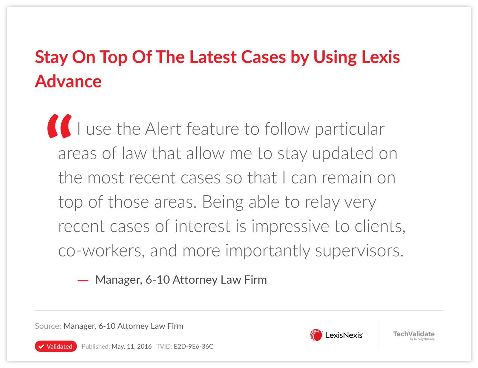 Stay On Top Of The Latest Cases by Using Lexis Advance