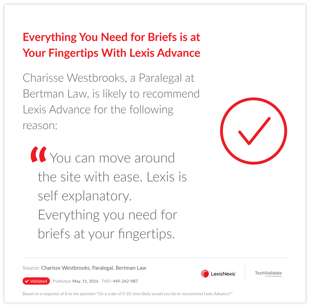 Everything You Need for Briefs is at Your Fingertips With Lexis Advance