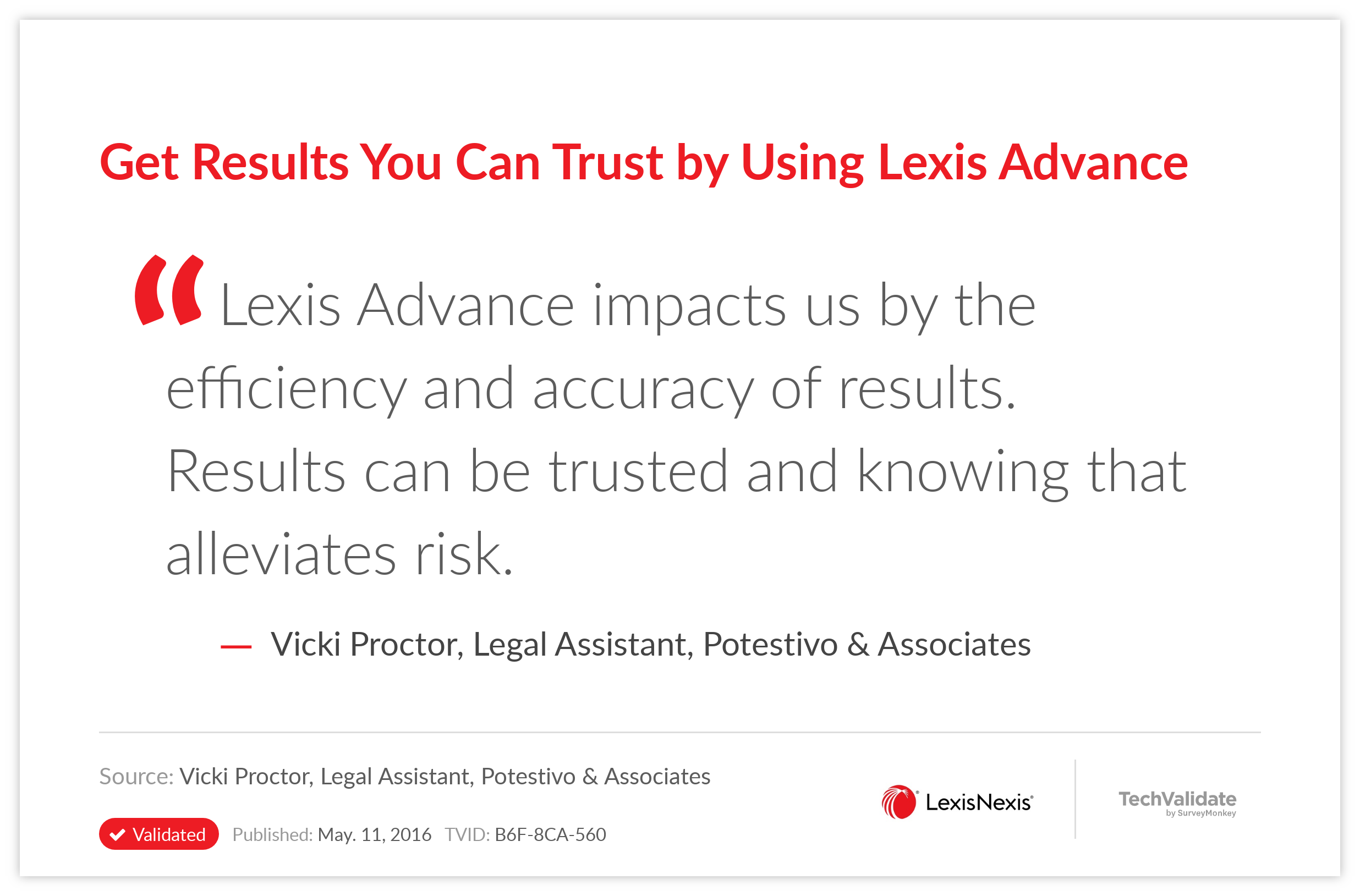 Get Results You Can Trust by Using Lexis Advance