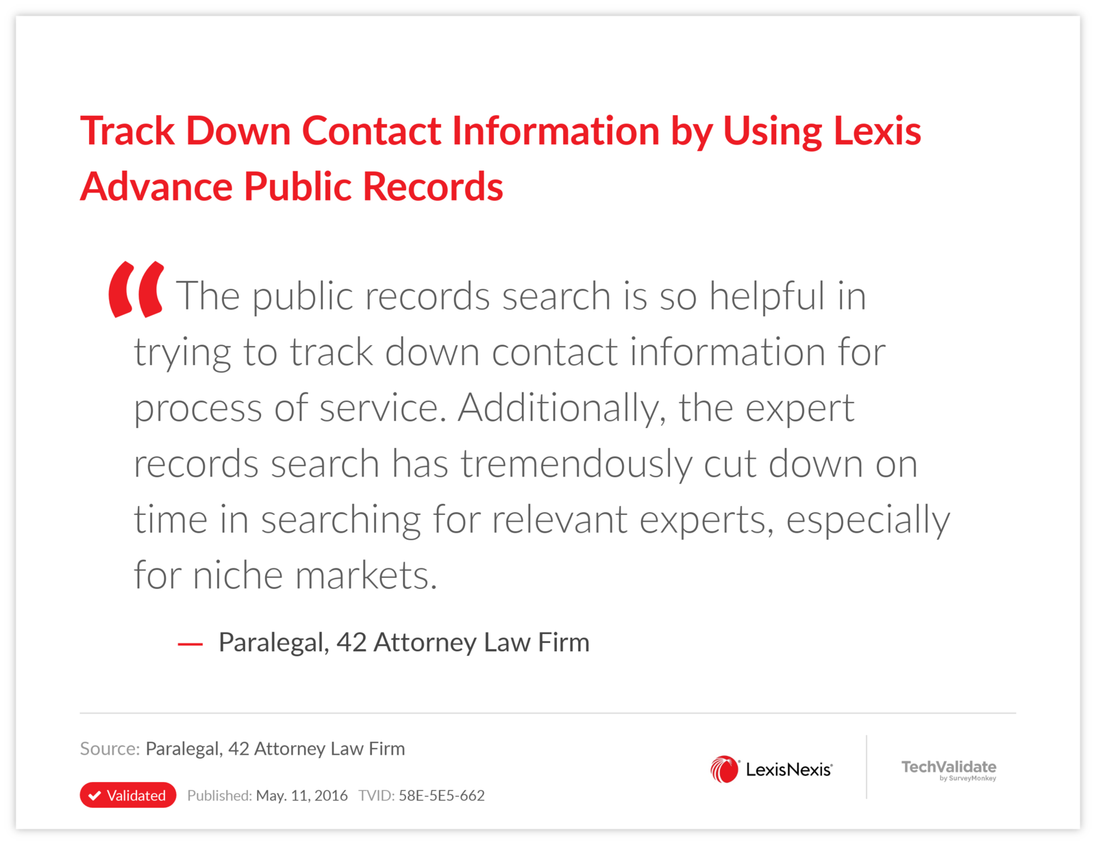 Track Down Contact Information by Using Lexis Advance Public Records