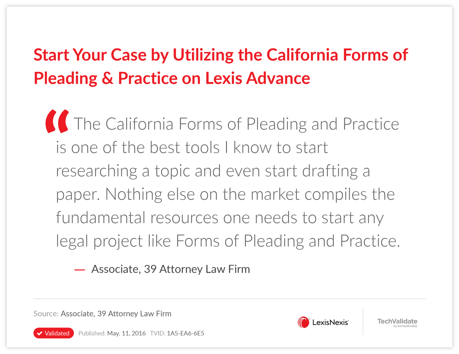 Start Your Case by Utilizing the California Forms of Pleading & Practice on Lexis Advance