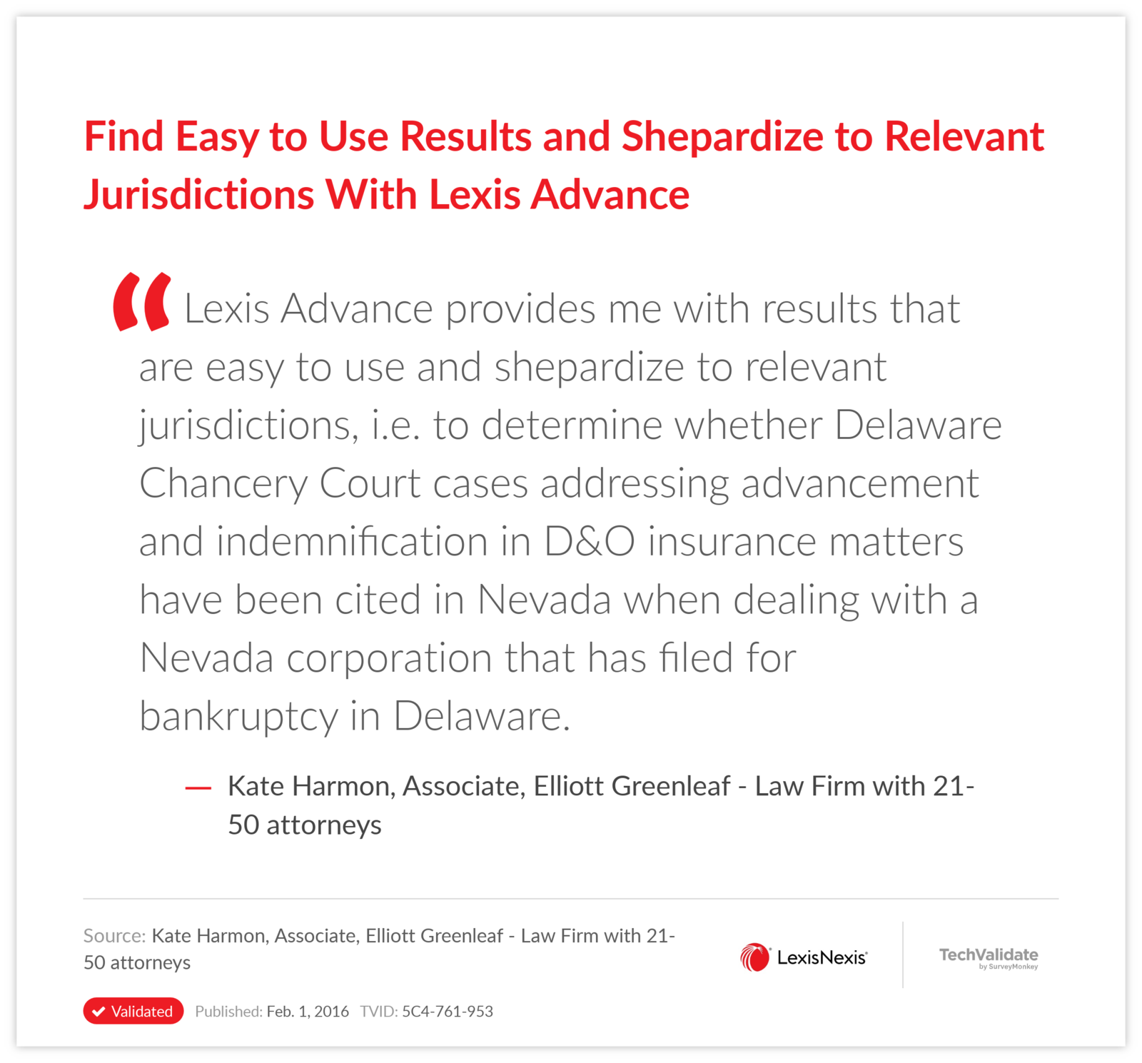 Find Easy to Use Results and Shepardize to Relevant Jurisdictions With Lexis Advance