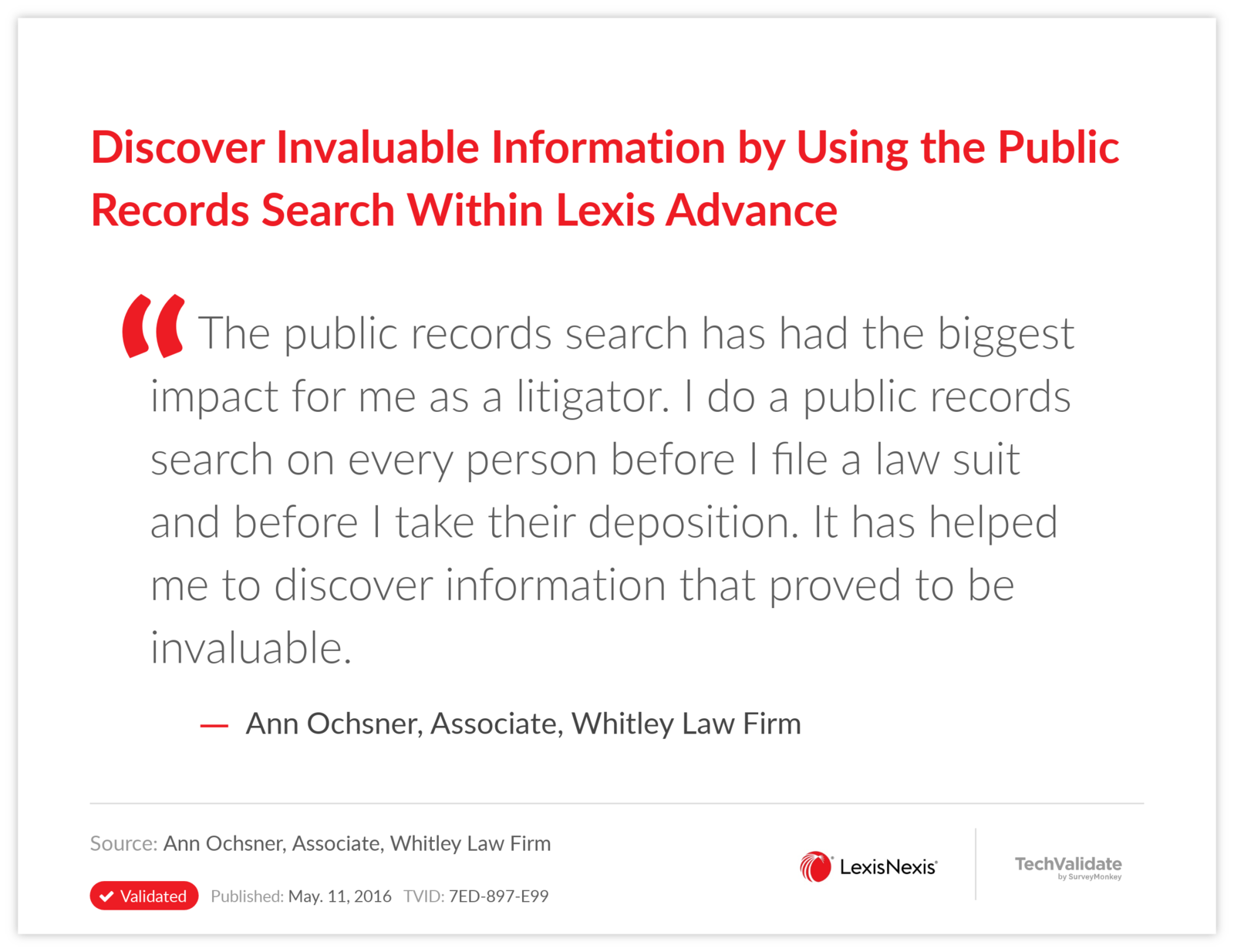 Discover Invaluable Information by Using the Public Records Search Within Lexis Advance
