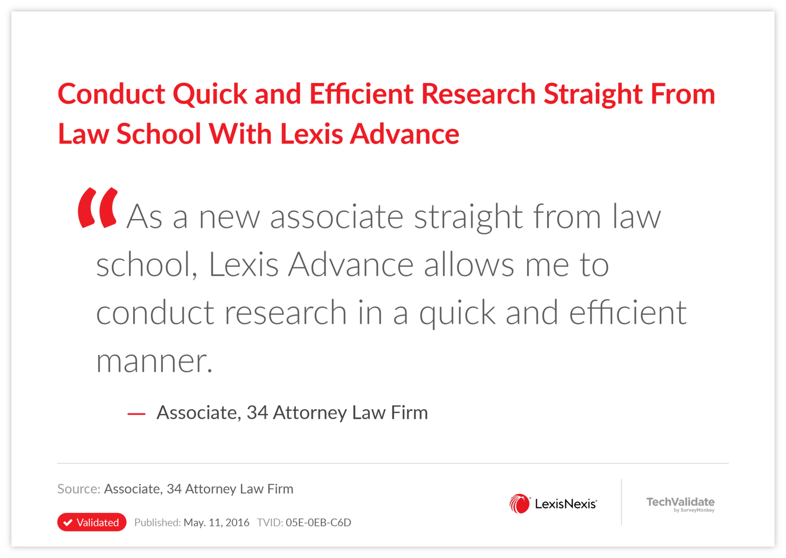 Conduct Quick and Efficient Research Straight From Law School With Lexis Advance