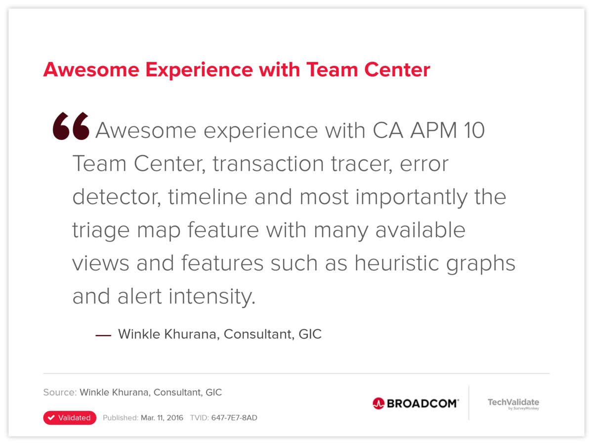 Awesome Experience with Team Center