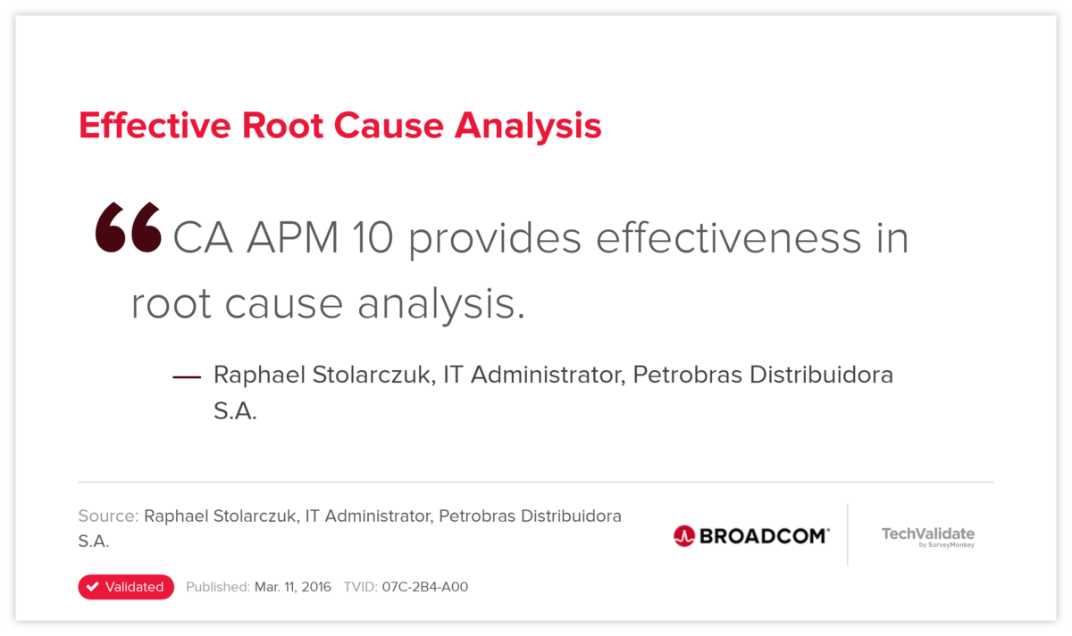 Effective Root Cause Analysis