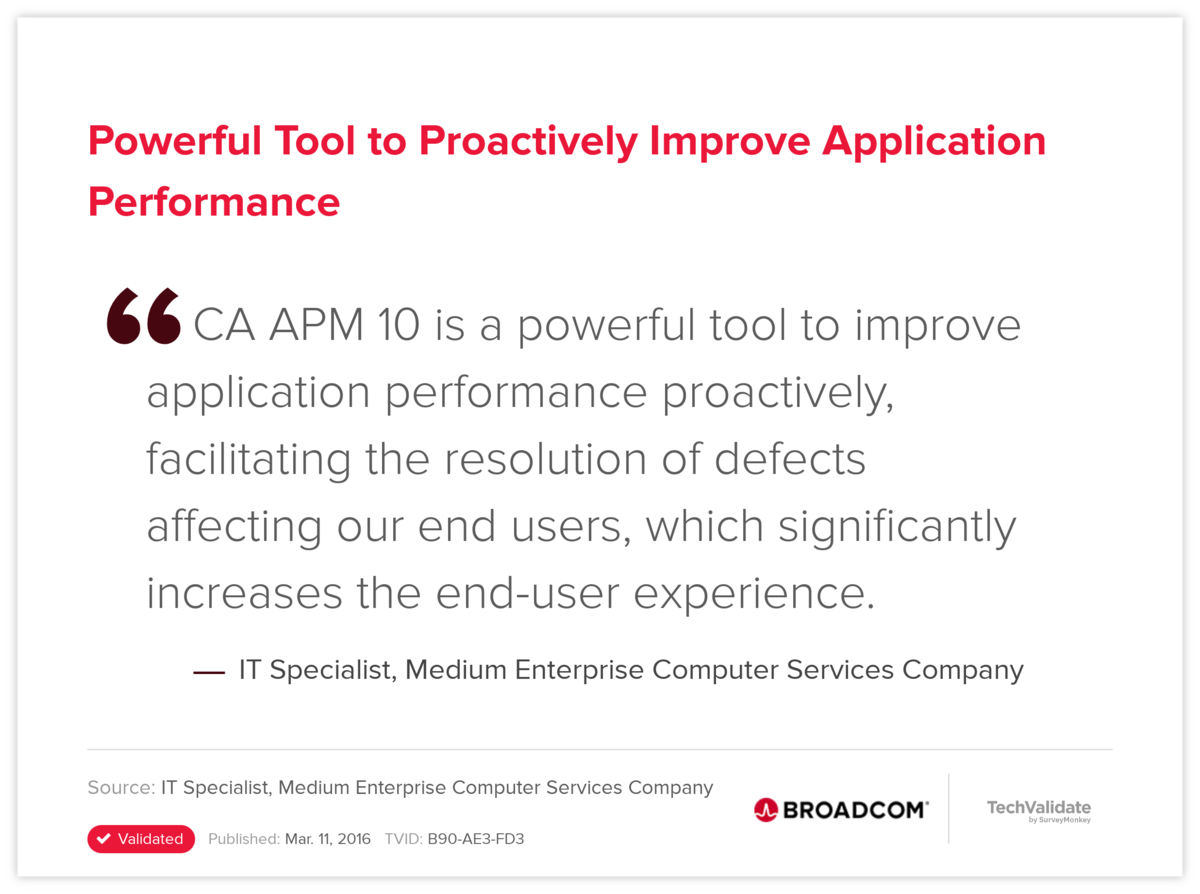 Powerful Tool to Proactively Improve Application Performance