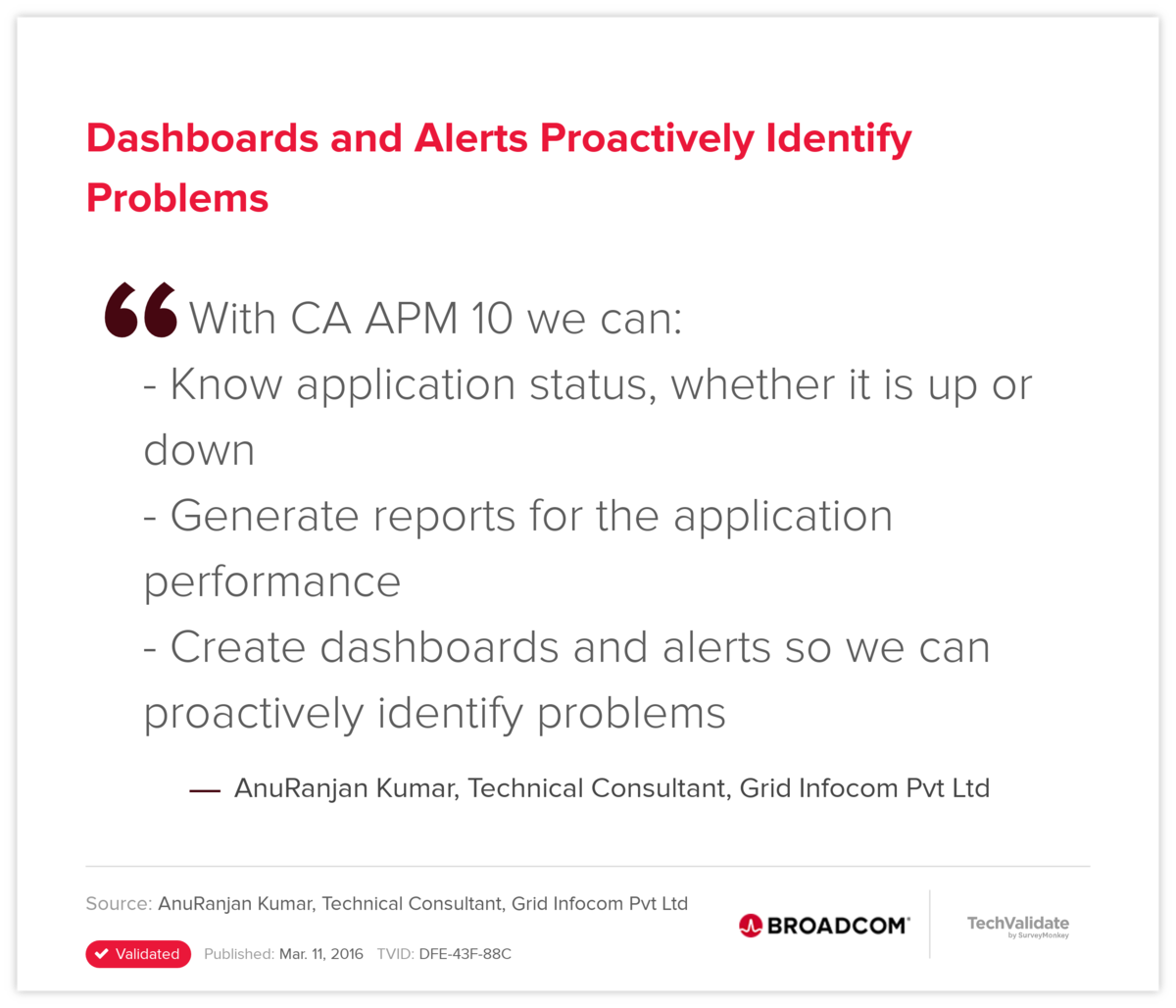 Dashboards and Alerts Proactively Identify Problems