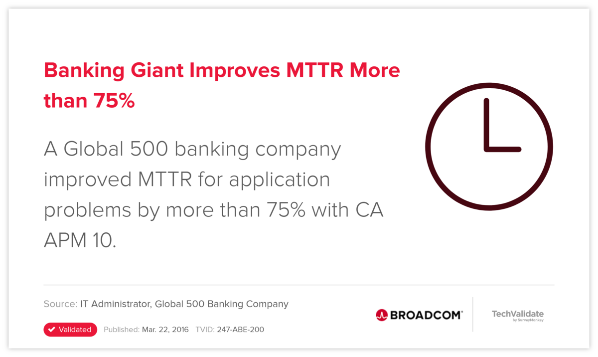Banking Giant Improves MTTR More than 75%