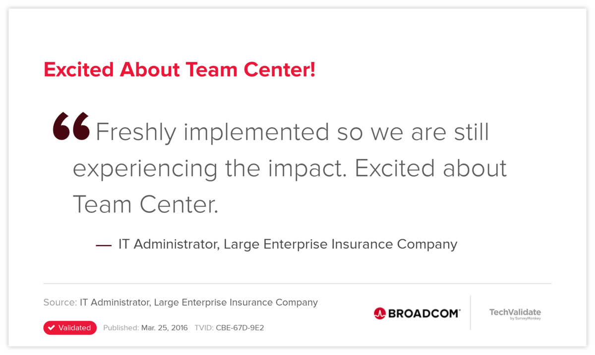 Excited About Team Center!