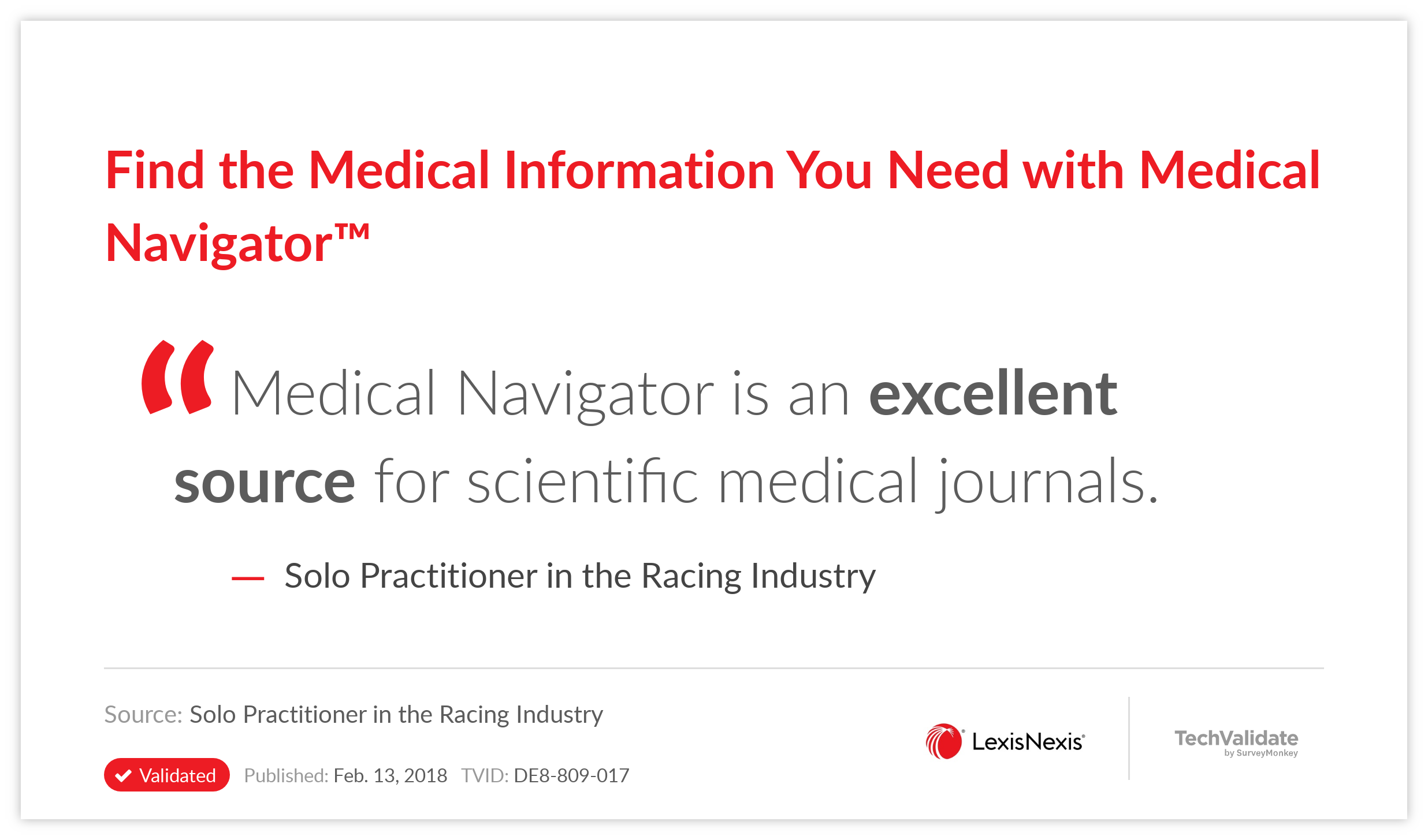Find the Medical Information You Need with Medical Navigator(TM)