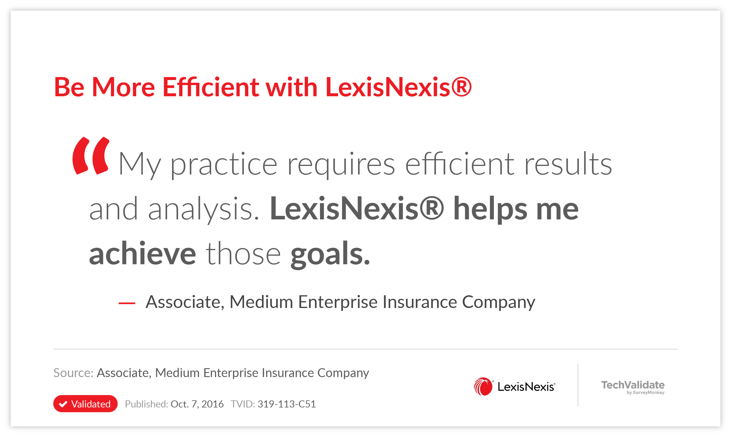 Be More Efficient with LexisNexis®
