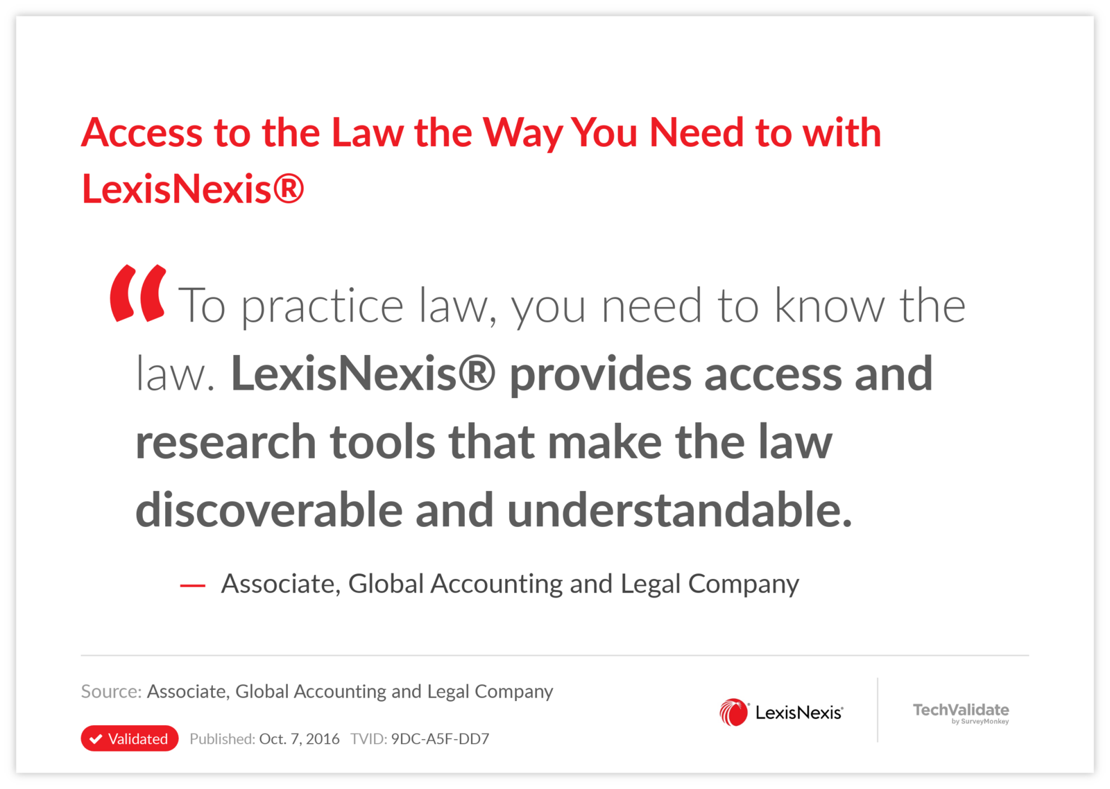 Access to the Law the Way You Need to with LexisNexis®