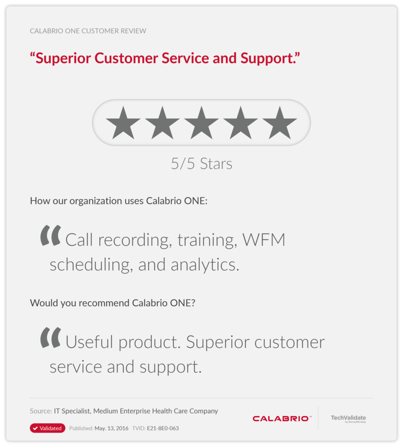 "Superior Customer Service and Support."