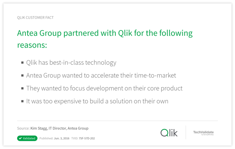 Antea Group partnered with Qlik for the following reasons: