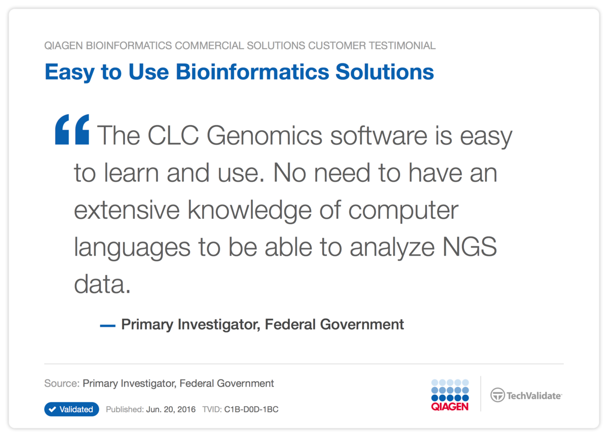 Easy to Use Bioinformatics Solutions