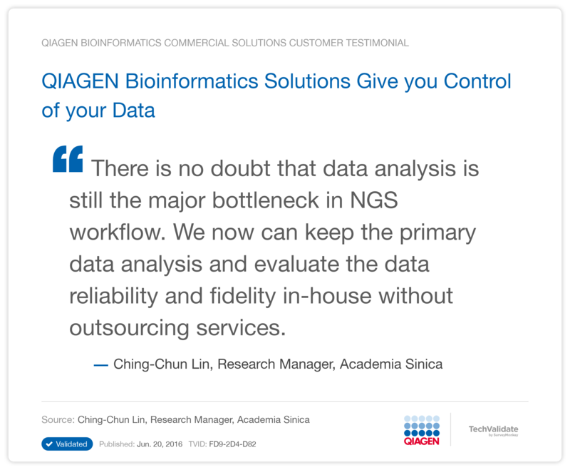 QIAGEN Bioinformatics Solutions Give you Control of your Data