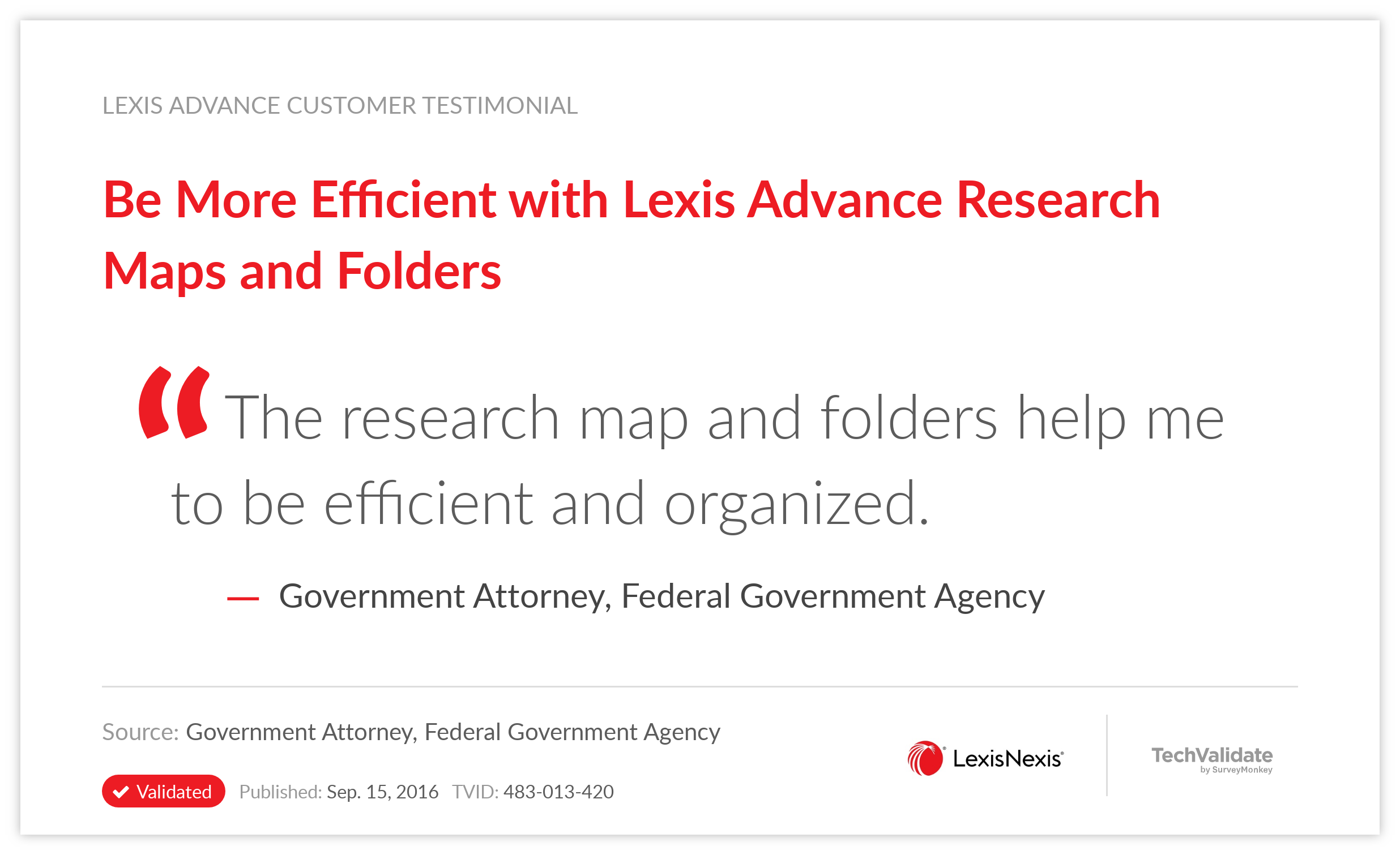 Be More Efficient with Lexis Advance Research Maps and Folders