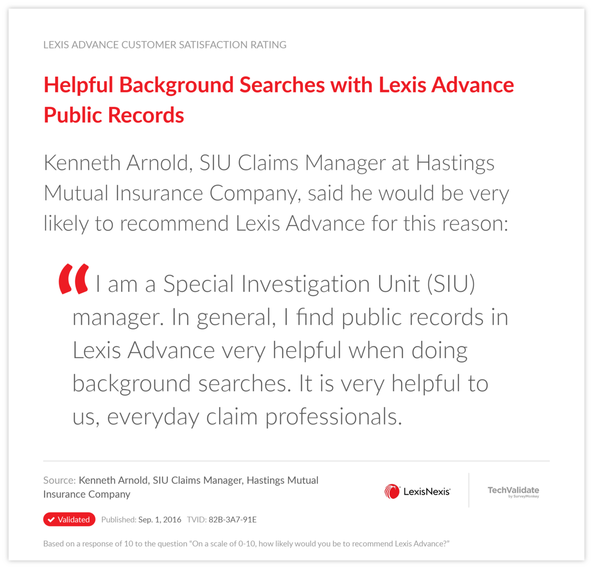 Helpful Background Searches with Lexis Advance Public Records