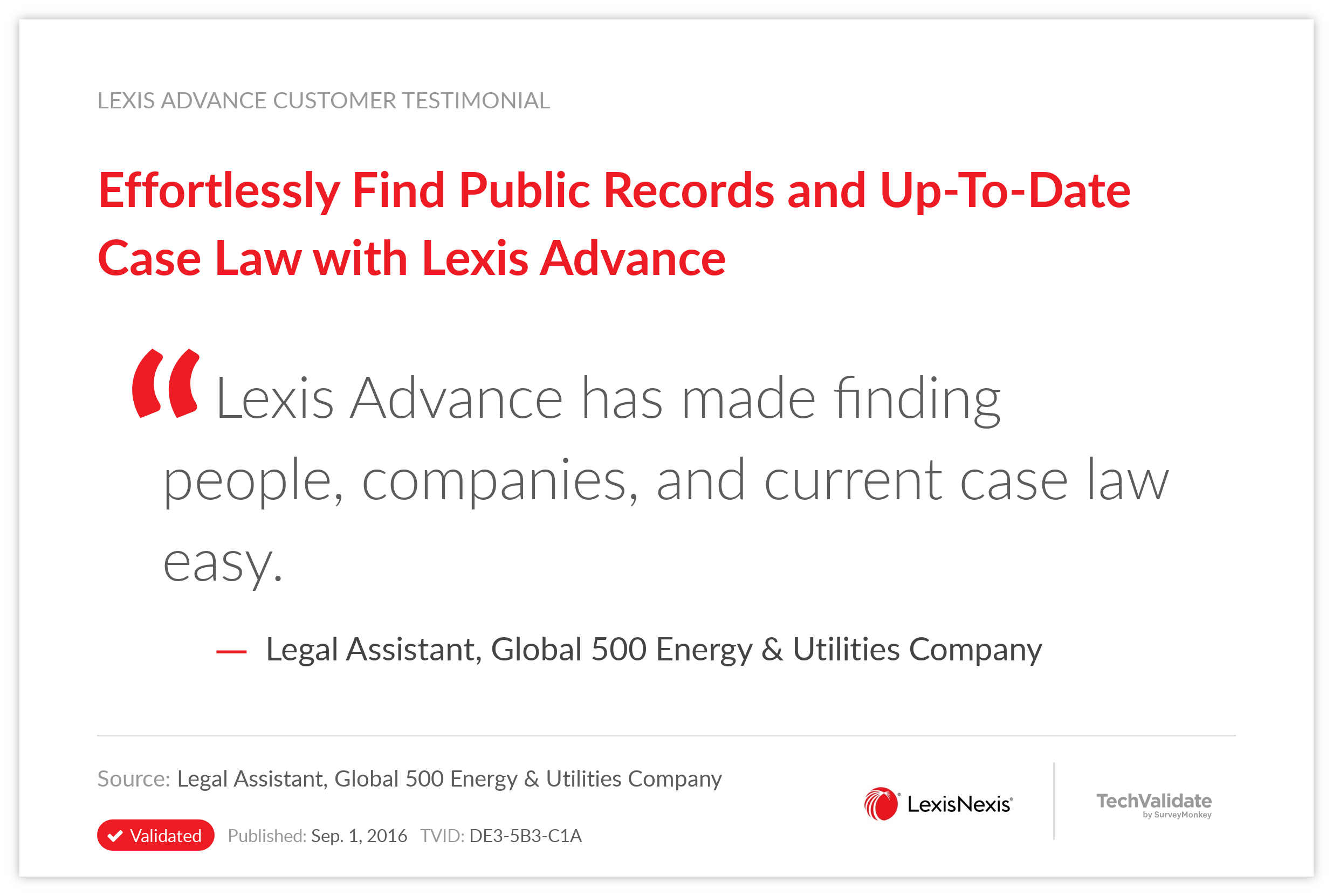 Effortlessly Find Public Records and Up-To-Date Case Law with Lexis Advance