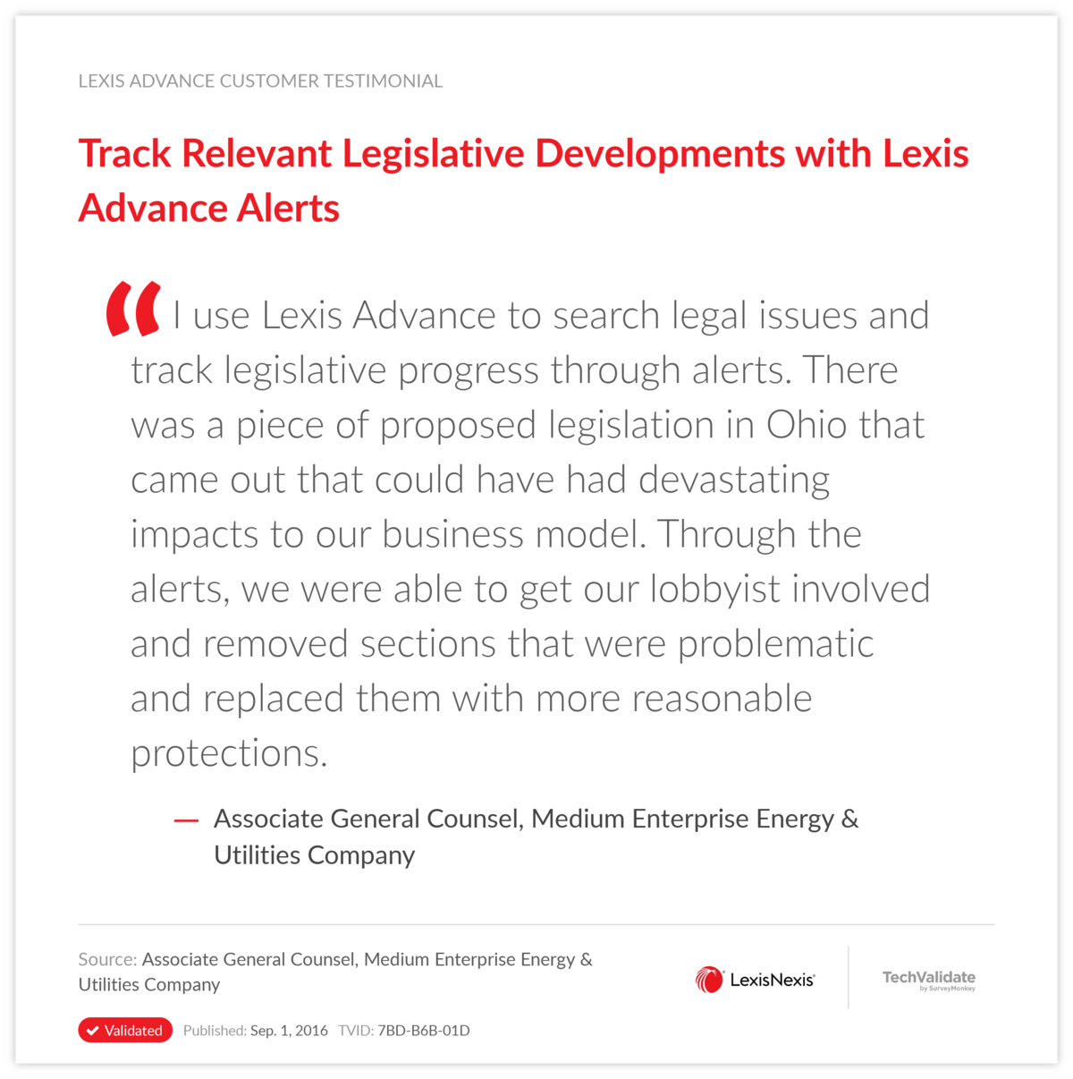 Track Relevant Legislative Developments with Lexis Advance Alerts