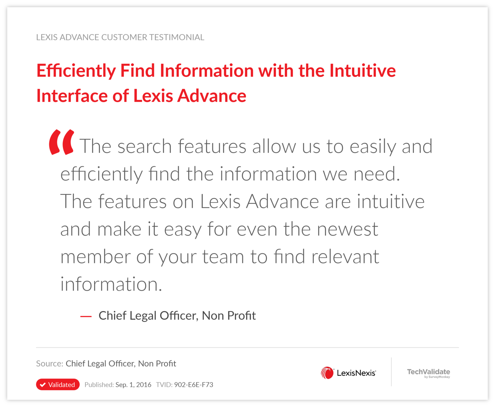 Efficiently Find Information with the Intuitive Interface of Lexis Advance
