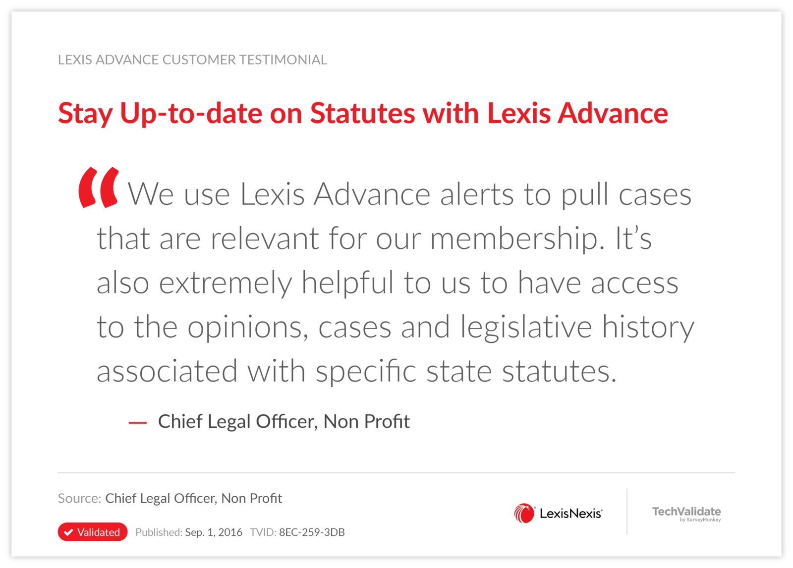 Stay Up-to-date on Statutes with Lexis Advance