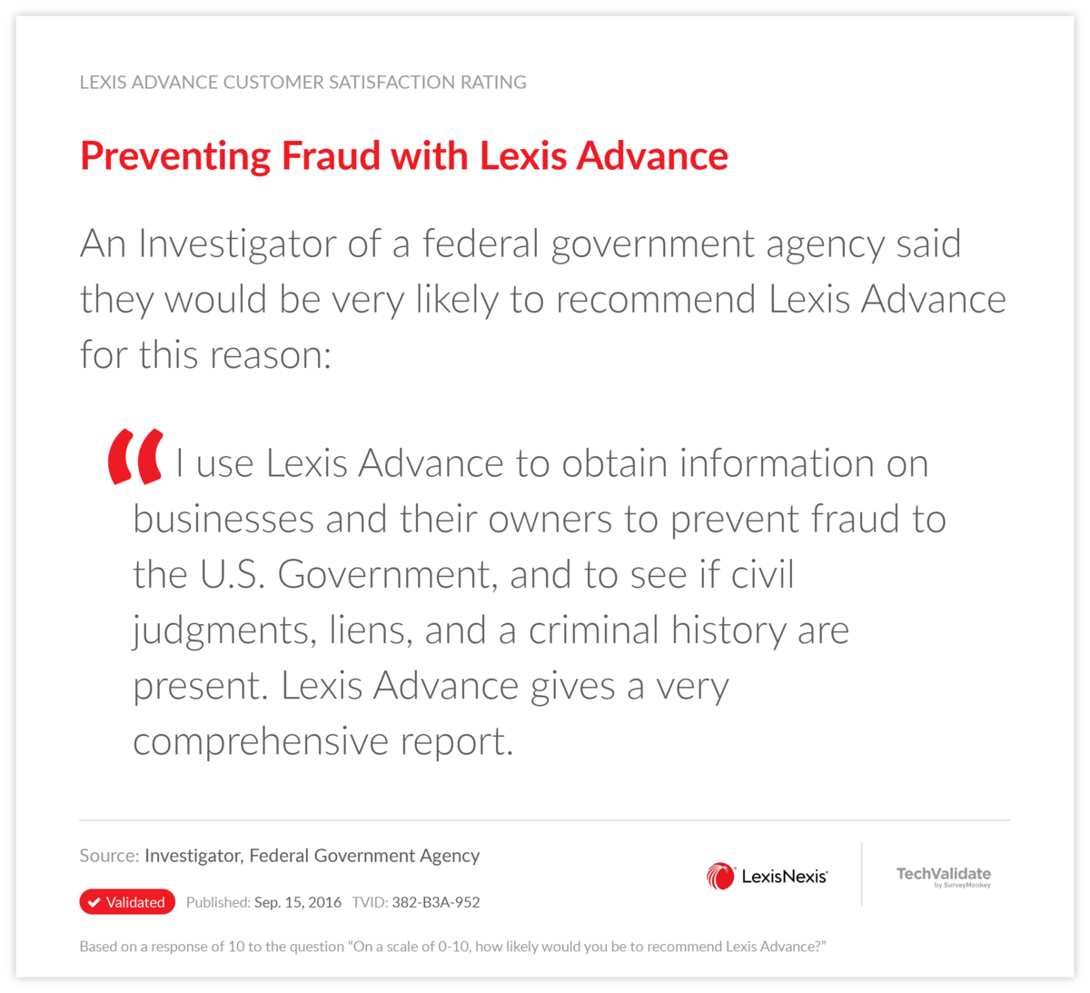 Preventing Fraud with Lexis Advance