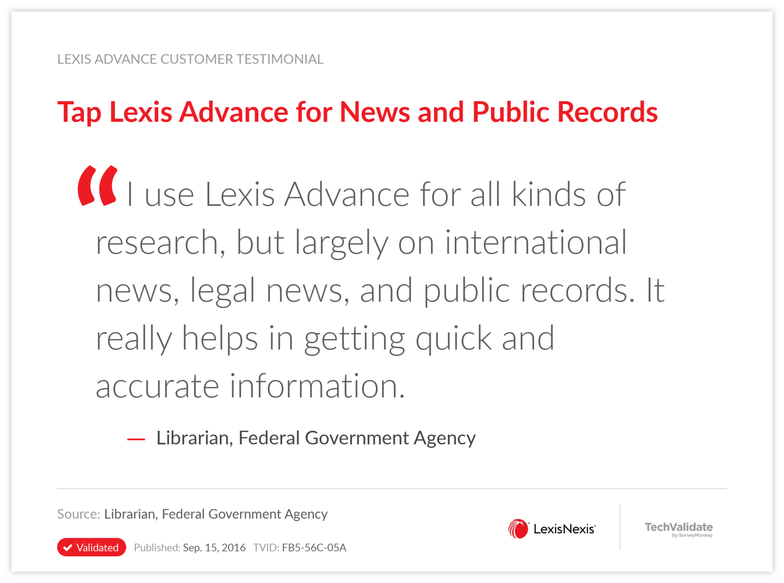 Tap Lexis Advance for News and Public Records