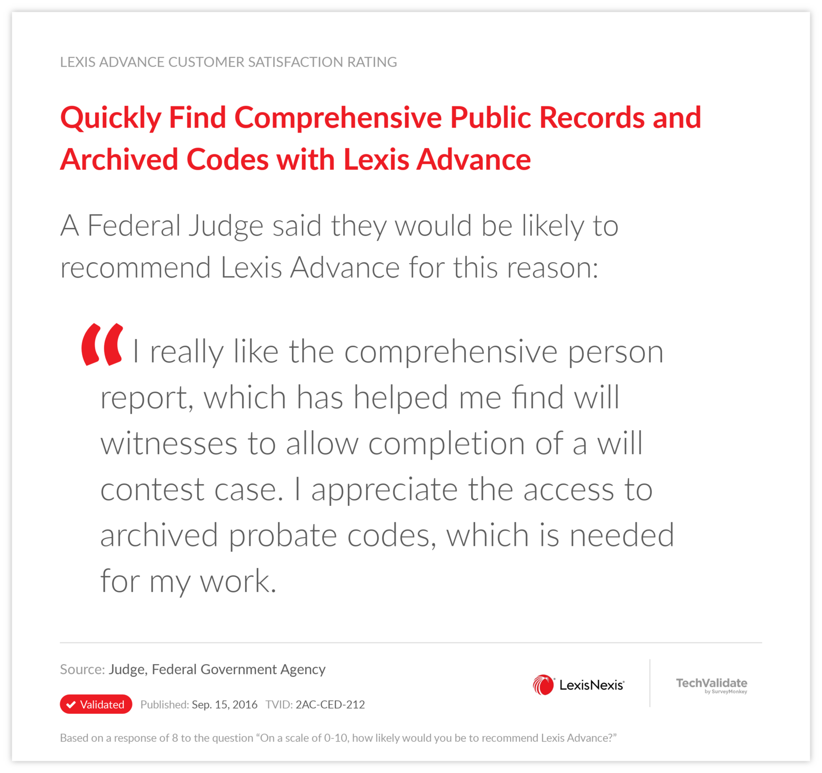 Quickly Find Comprehensive Public Records and Archived Codes with Lexis Advance