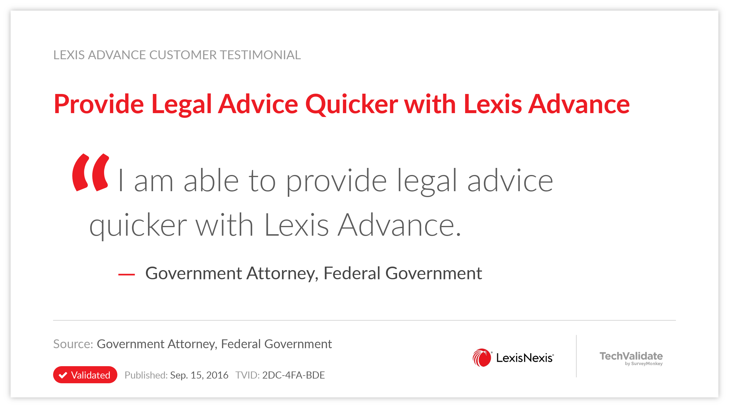 Provide Legal Advice Quicker with Lexis Advance