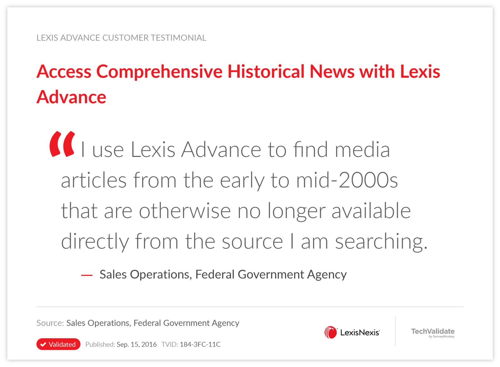 Access Comprehensive Historical News with Lexis Advance