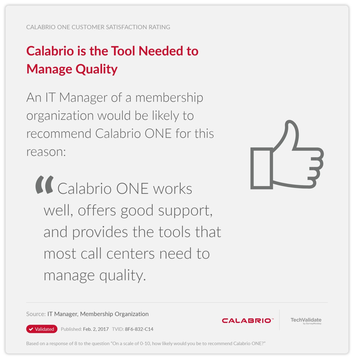 Calabrio is the Tool Needed to Manage Quality